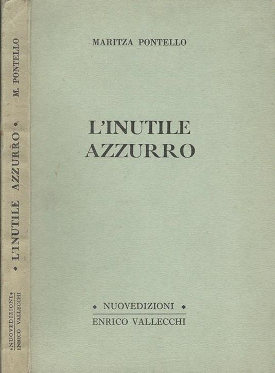 L' inutile Azzurro - Maritza Pontello - copertina