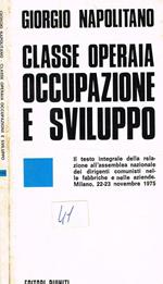 Classe operaia occupazione e sviluppo