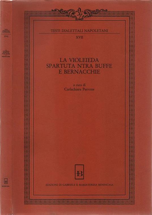 La violeieda spartuta ntra buffe e bernacchie - Carlachiara Perrone - copertina