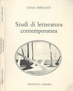 Studi di letteratura contemporanea