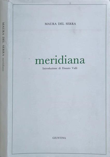 meridiana - Maura Del Serra - copertina