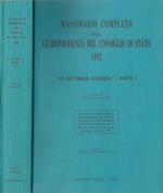 Massimario completo della Giurisprudenza del Consiglio di Stato 1992. La Settimana Giuridica