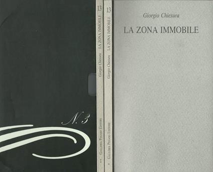 La zona immobile - Giorgio Chiesura - copertina