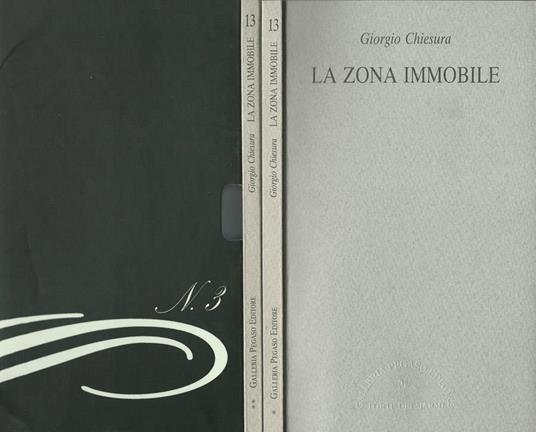 La zona immobile - Giorgio Chiesura - copertina