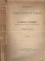 Storia dei generi letterari italiani. La critica letteraria