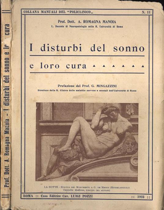 I disturbi del sonno e loro cura - copertina