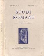Studi romani Anno XLVI nn. 3. 4