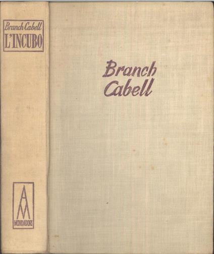 L' incubo - Branch Cabell - copertina