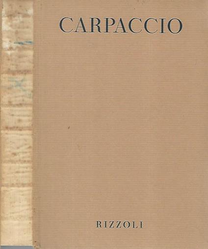 Tutta la pittura del Carpaccio - Guido Perocco - copertina