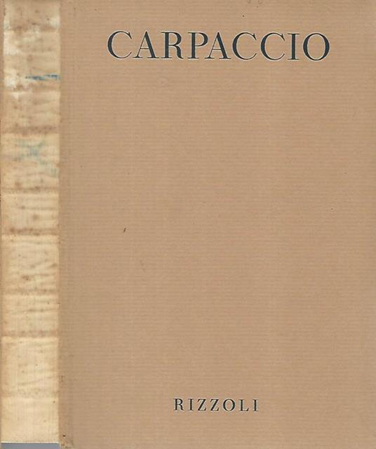 Tutta la pittura del Carpaccio - Guido Perocco - copertina