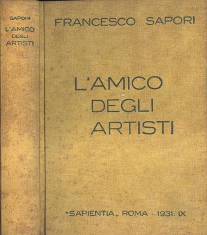 L' amico degli artisti - Francesco Sapori - copertina