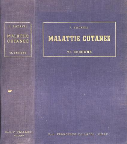 Malattie cutanee - Francesco Radaeli - copertina