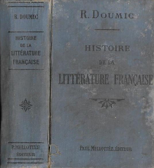 Histoire de la littérature francaise - René Doumic - copertina