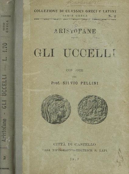 Gli uccelli - Aristofane - copertina