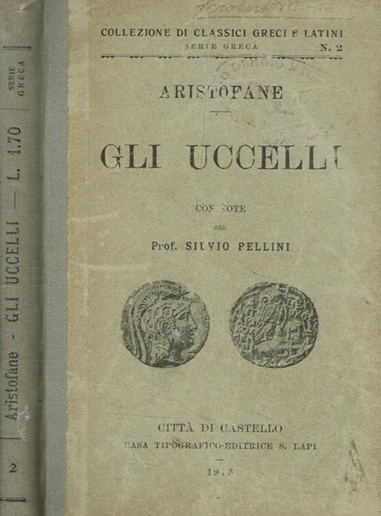 Gli uccelli - Aristofane - copertina