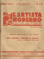 L' Artista Moderno (Fasc. N. 6 e N. 15-16). Rivista d'Arte Pura ed Applicata