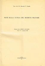 Note sulla tutela del segreto militare. Estratto dalla Rivista Militare Fasc.n.1 gennaio 1967