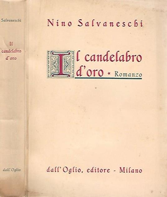 Il candelabro d'oro - Nino Salvaneschi - copertina