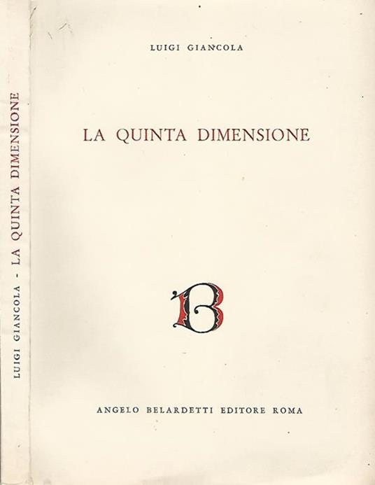 La quinta dimensione - Luigi Giancola - copertina