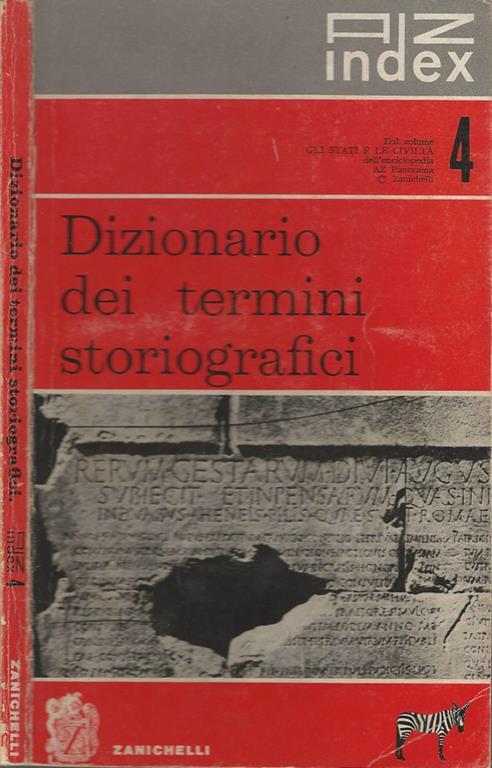 Dizionario dei termini storiografici - copertina