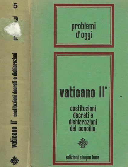 Vaticano II. Costituzioni, Decreti e dichiarazioni del Concilio - copertina