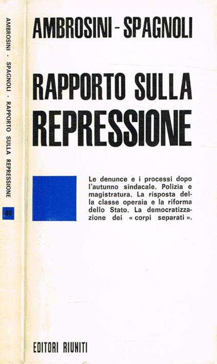 Rapporto sulla repressione - copertina