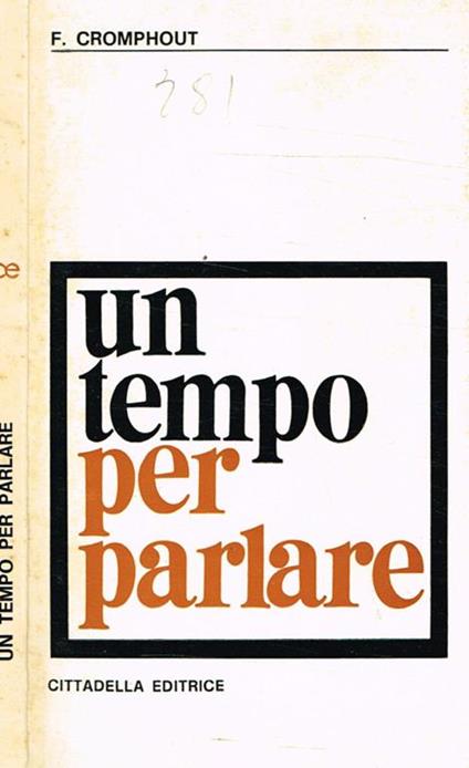 Un tempo per parlare - Frans Cromphout - copertina