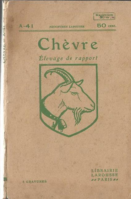 Chèvre. Elevage de rapport - copertina