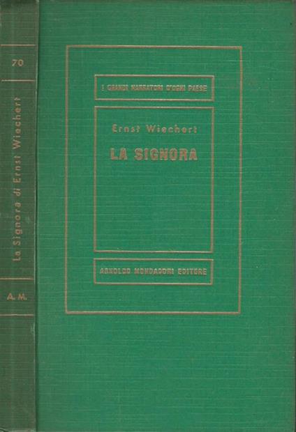 La signora - Ernst Wiechert - copertina