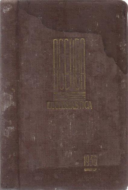 Nuova agenda ecclesiastica. liturgica civile legale finanziaria per il 1936 - copertina