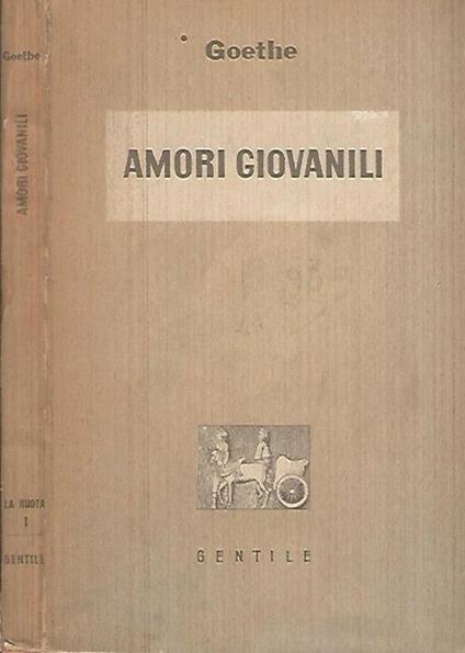 Amori giovanili - Johann Wolfgang Goethe - copertina