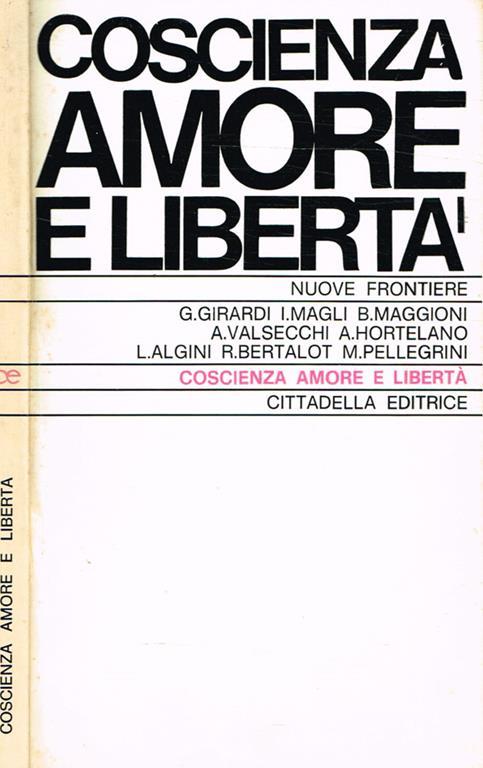 Coscienza amore e libertà - copertina