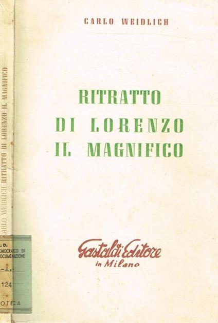 Ritratto di Lorenzo il Magnifico - copertina