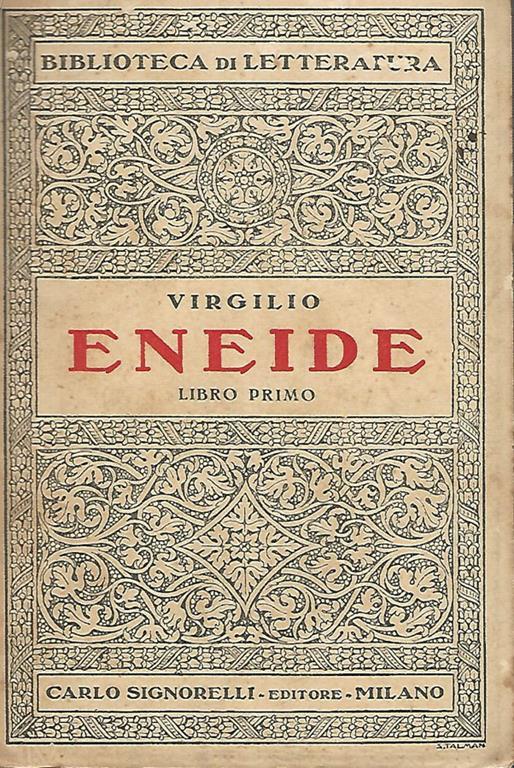 Eneide Libro primo - Publio Virgilio Marone - Libro Usato - Carlo  Signoarelli Editore - Biblioteca di letteratura | IBS