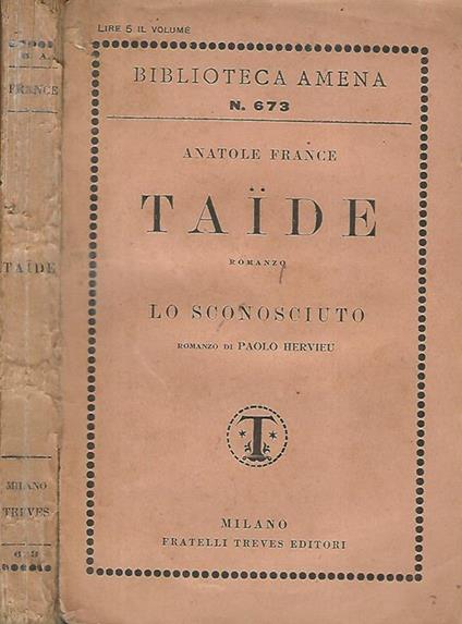 Taide (Miscellanea) - Anatole France - copertina