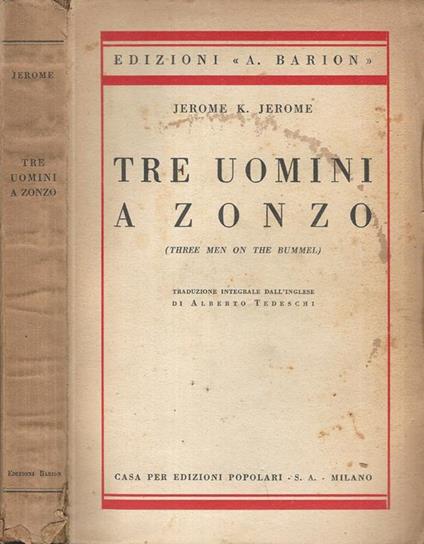 Tre uomini a zonzo - Jerome K. Jerome - copertina