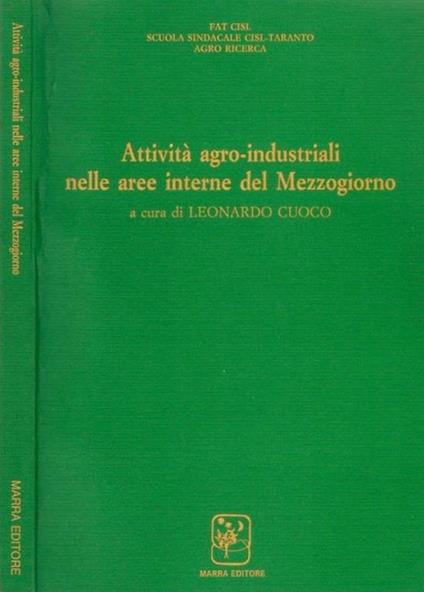 Attività agro. industriali nelle aree interne del Mezzogiorno - copertina