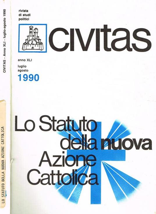 Civitas. Rivista bimestrale di studi politici anno XLI n.4 - copertina