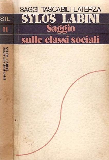 Saggio sulle classi sociali - Sylos Labini - copertina