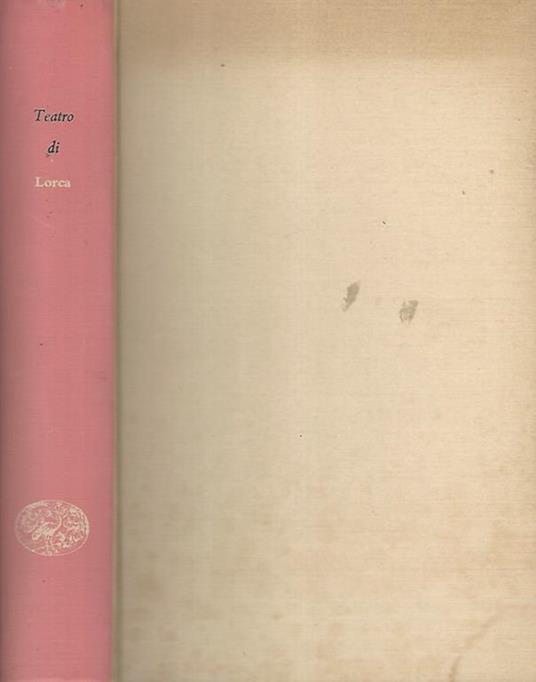 Teatro - Federico García Lorca - copertina