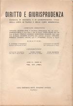 Diritto e giurisprudenza. 1960. Rassegna di dottrina e di giurisprudenza civile della Corte di Napoli e delle Corti Meridionali