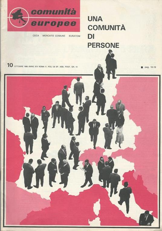 Comunità Europee Anno XIV-N° 10. Una comunità di persone - Guido Fucili - copertina