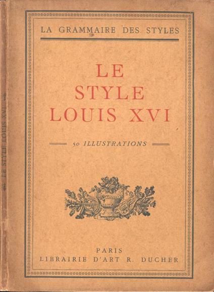 Le style Louis XVI - copertina