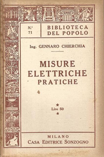 Misure elettriche pratiche - Gennaro Chierchia - copertina