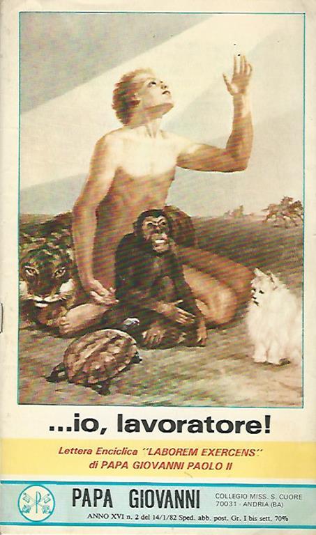 …io, lavoratore!. Lettera Enciclica "Laborem exercens" - Giovanni Paolo II - copertina