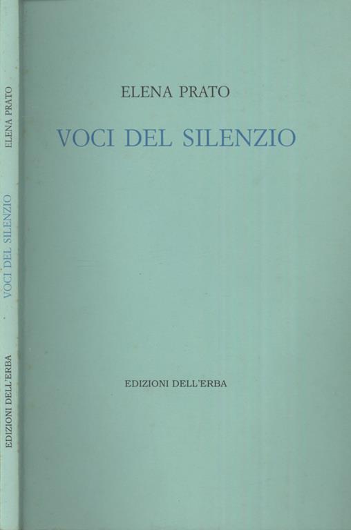 Voci del silenzio - Elena Prato - copertina