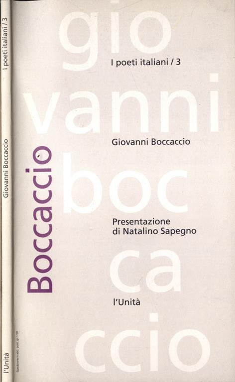 Giovanni Boccaccio - Sandro Onofri - copertina