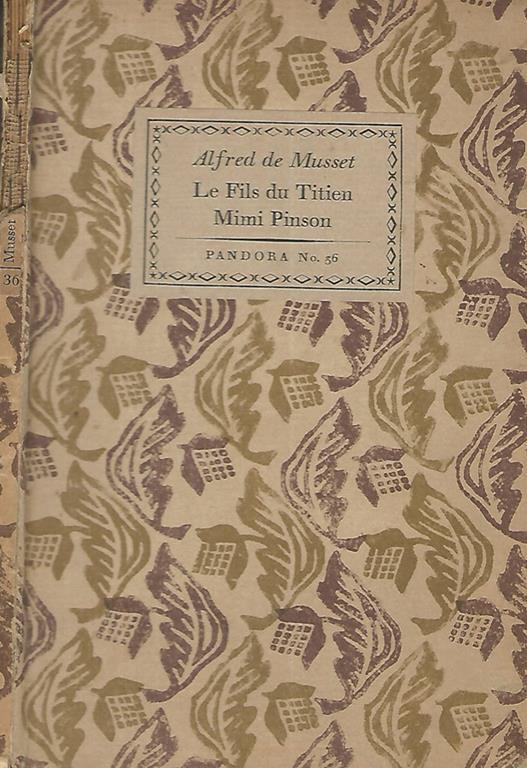 Le Fils du Titien- Mimi Pinson - Alfred de Musset - copertina