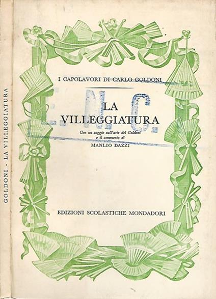 La villeggiatura - Carlo Goldoni - copertina