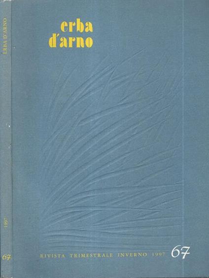 Erba d'arno numero 67. Inverno 1997 - copertina